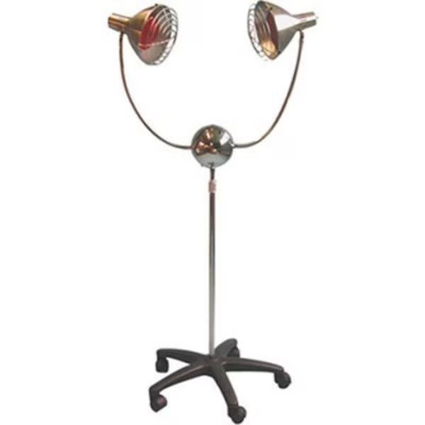 2-Head Infra-Red Lamp with Timer and Mobile Base, 350 Watt, Fabrication Enterprises, Mfr#: 18-1142